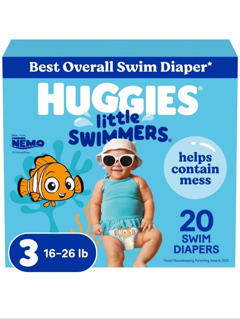 New Huggies Little Swimmers Disposable Swim Diapers - Size 3 (Small) - 20ct